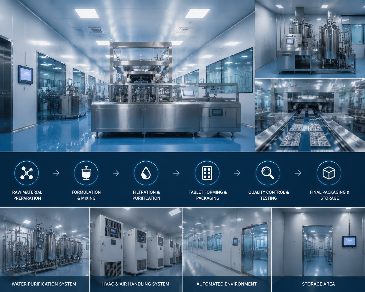 Overview of the HARMOCELL production workflow and factory systems